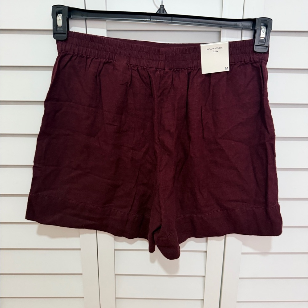 Banana Republic High Waist Maroon Shorts